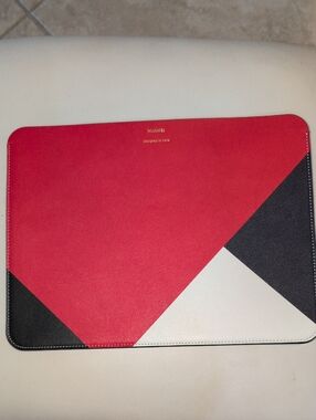 Huawei Red Black White Geometric Tablet Sleeve with Gold Logo